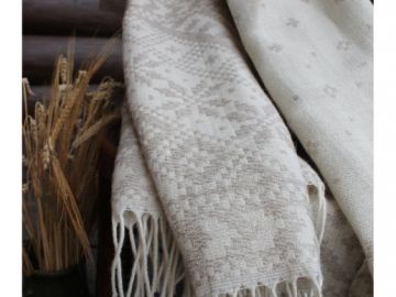 Покрывало лён-шерсть "Рогнеда"