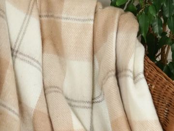 Плед из алтайской шерсти (70%) &quot;Ануй&quot; 