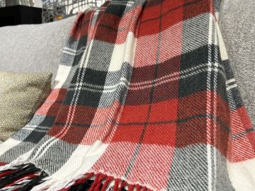 Плед шерстяной (70%) "Шотландка"