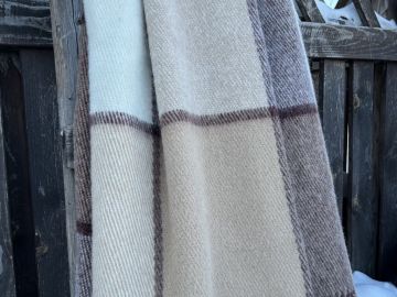 Плед шерстяной "Мокко" 