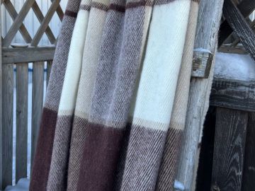 Плед шерстяной "Мокко" 