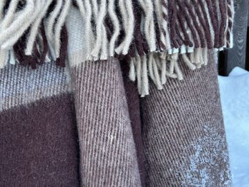 Плед шерстяной "Мокко" 