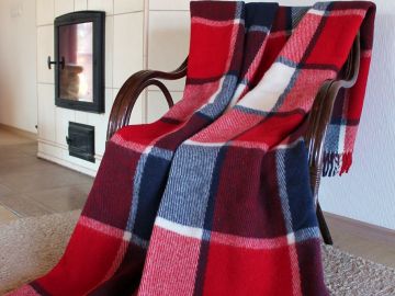 Плед шерстяной "Рига" 